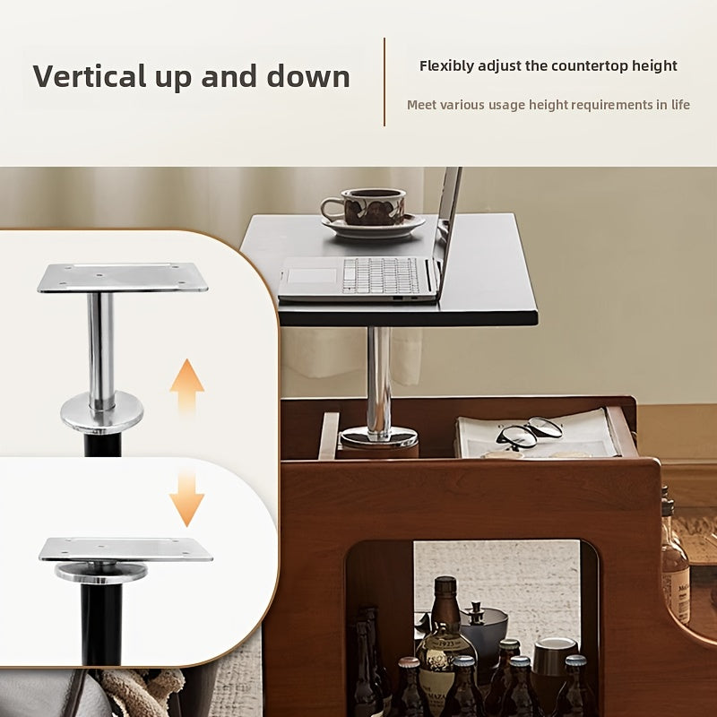 360° Rotating Lift Table – Adjustable, Space-Saving & Modern Design