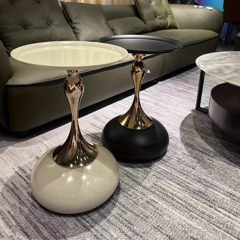 Italian-Style Small Waist Coffee Table – Luxury Modern Side Table