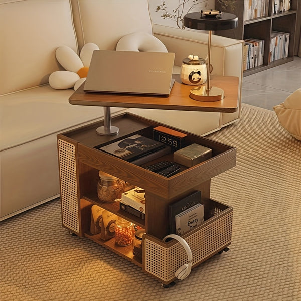 360° Rotating Lift Table – Adjustable, Space-Saving & Modern Design