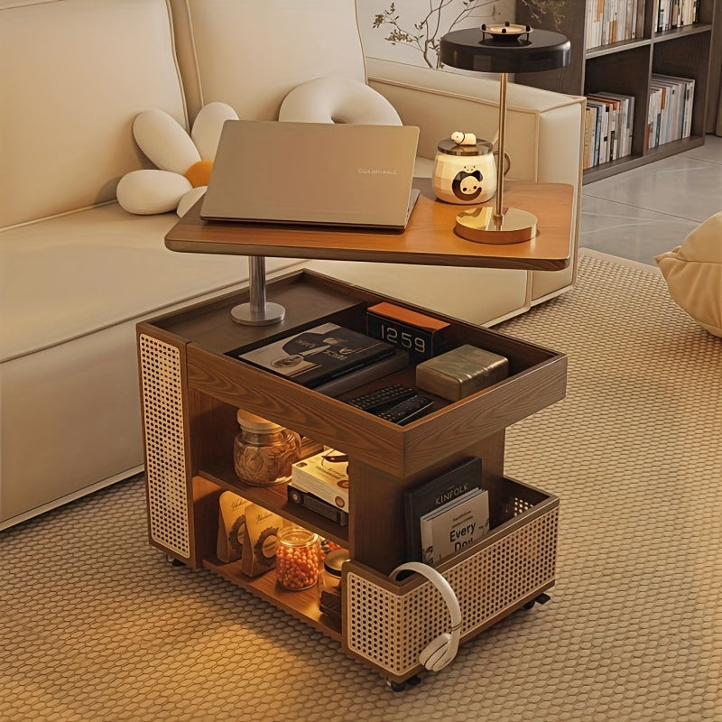 360° Rotating Lift Table – Adjustable, Space-Saving & Modern Design