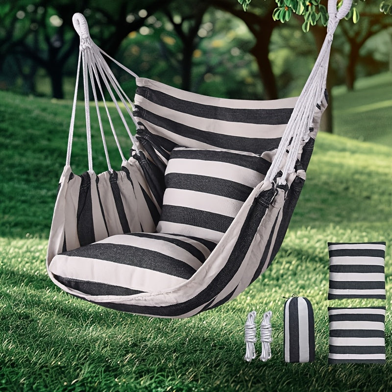 All-Season Luxury Hanging Chair – Durable & Washable Outdoor Swing