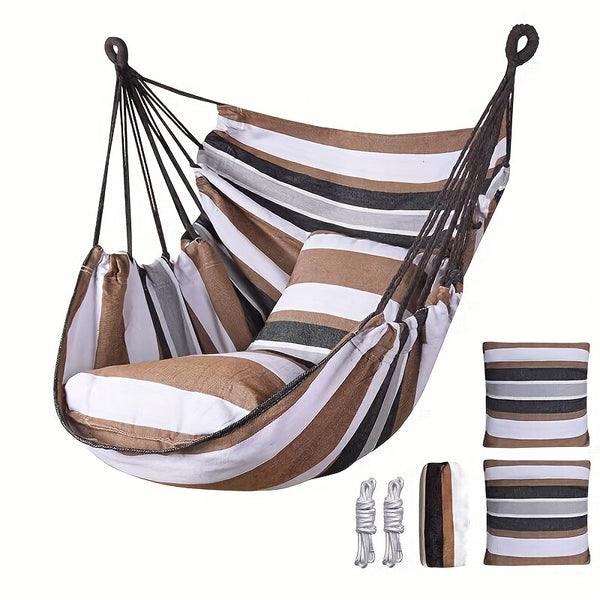 All-Season Luxury Hanging Chair – Durable & Washable Outdoor Swing