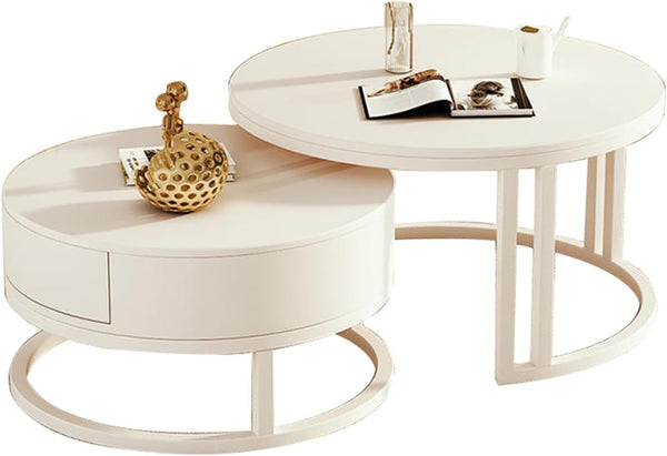 White Luxury Coffee Table – Modern Living Room Design Furniture