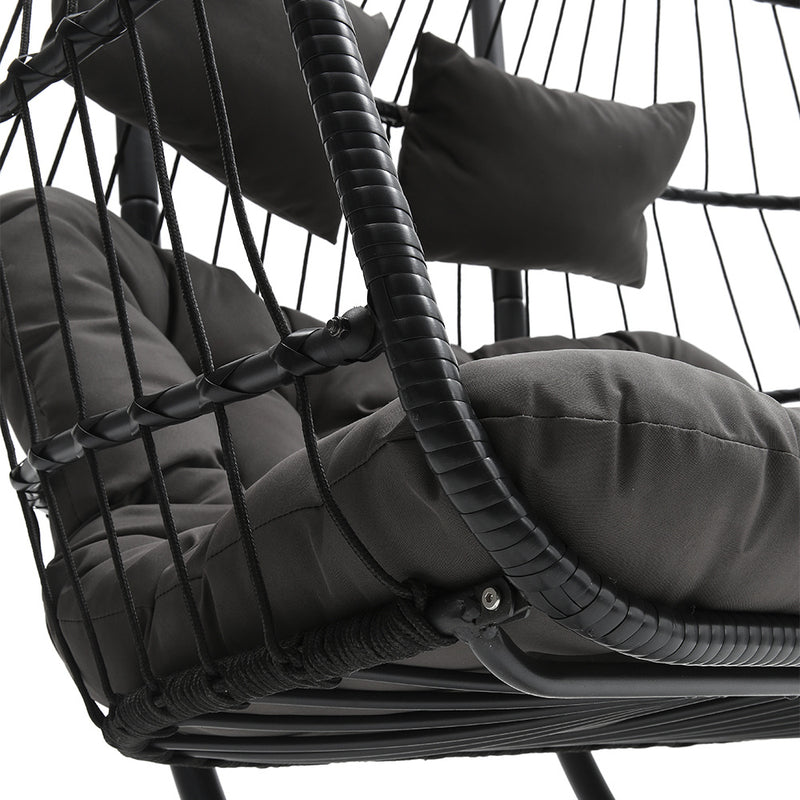Double Egg Hanging Chair – Indoor & Outdoor Swing Basket Seat