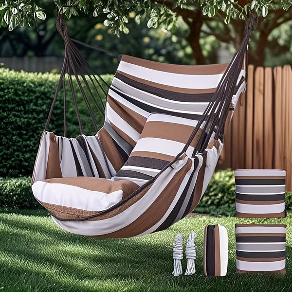 All-Season Luxury Hanging Chair – Durable & Washable Outdoor Swing