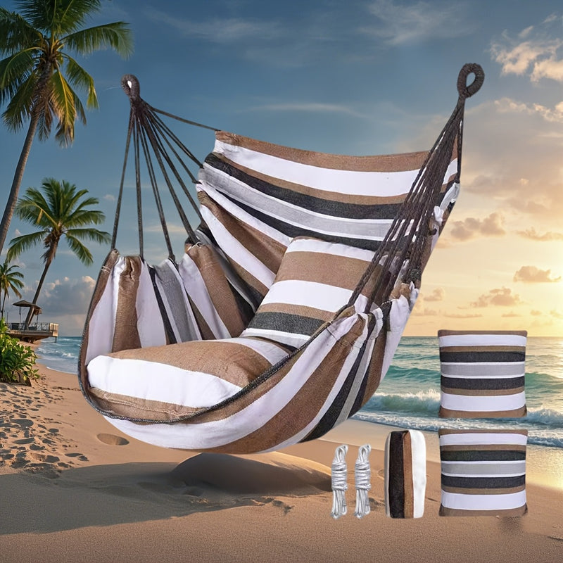 All-Season Luxury Hanging Chair – Durable & Washable Outdoor Swing