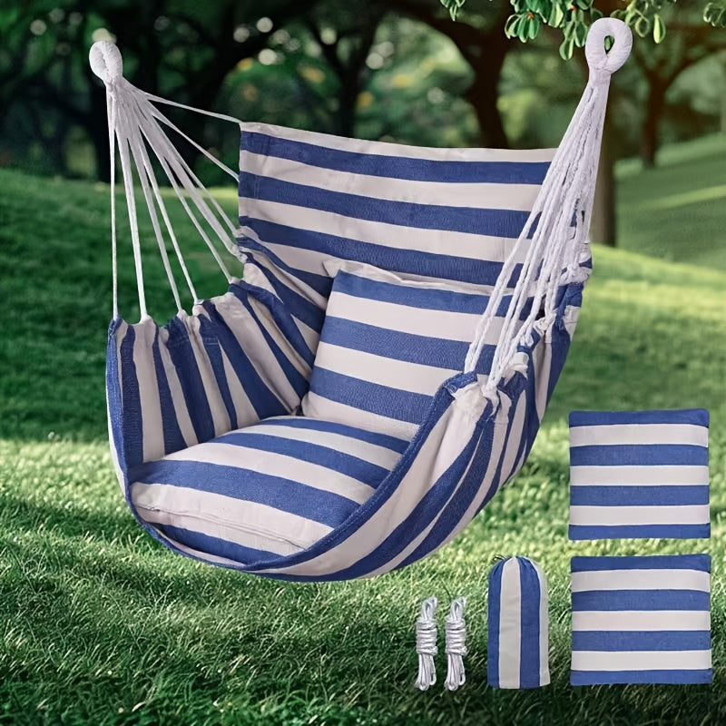 All-Season Luxury Hanging Chair – Durable & Washable Outdoor Swing
