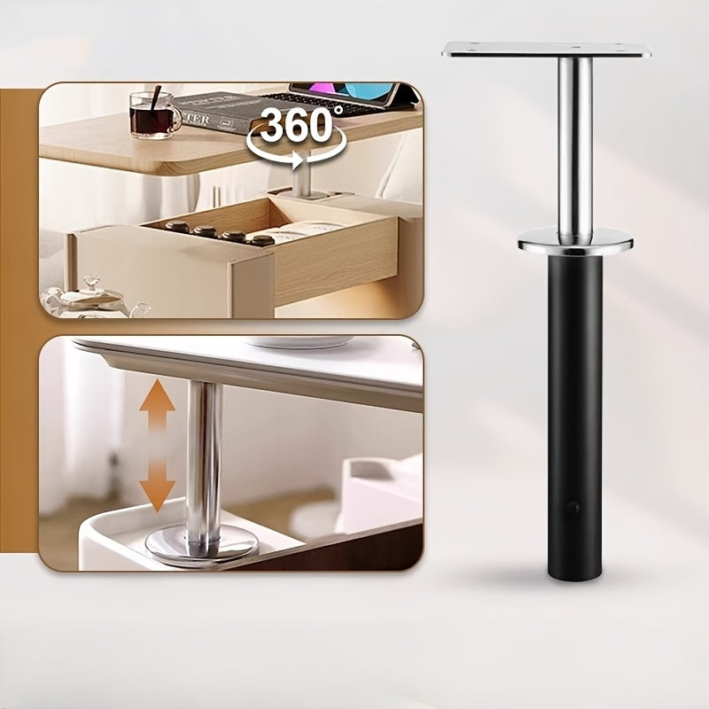 360° Rotating Lift Table – Adjustable, Space-Saving & Modern Design
