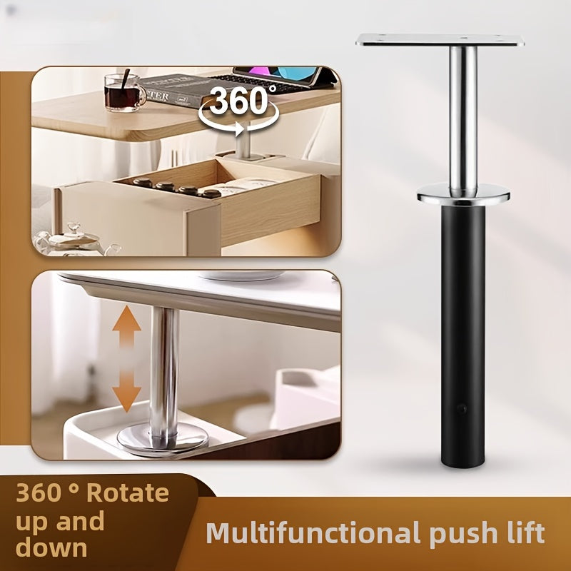 360° Rotating Lift Table – Adjustable, Space-Saving & Modern Design