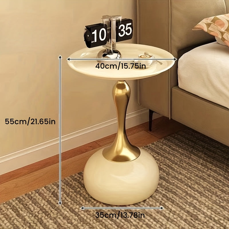 Italian-Style Small Waist Coffee Table – Luxury Modern Side Table