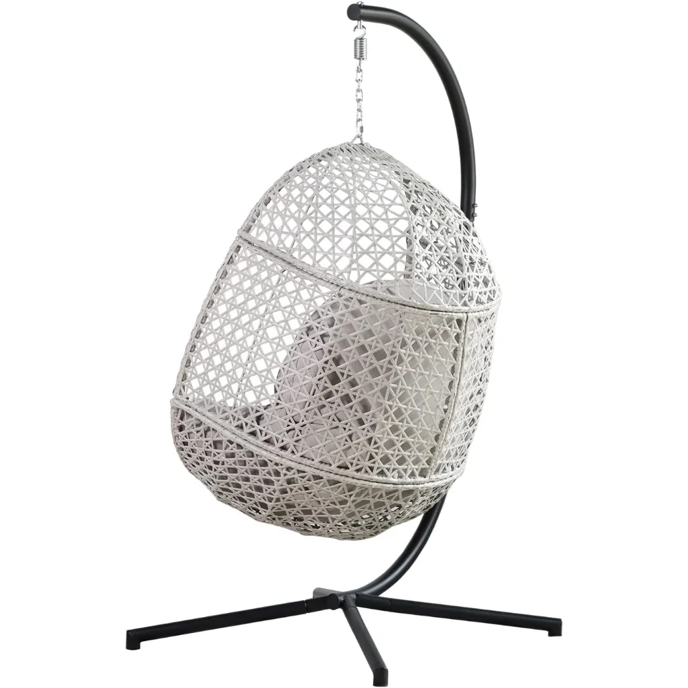 Egg Hammock Chair with Stand – Removable Cushion & Indoor/Outdoor Swing