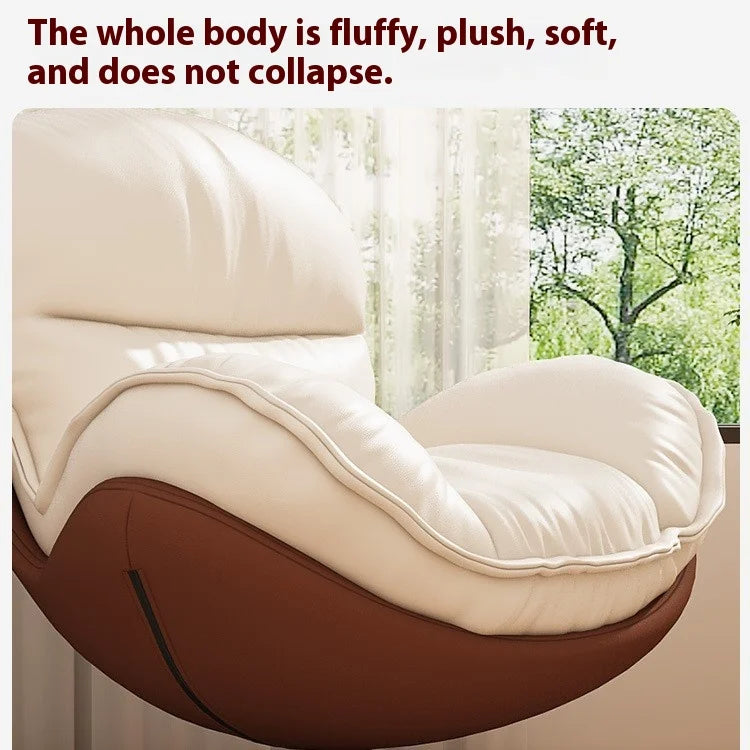 Penguin Hug Egg Chair – Luxury Rotating Lounge Recliner for Living Room 🐧✨