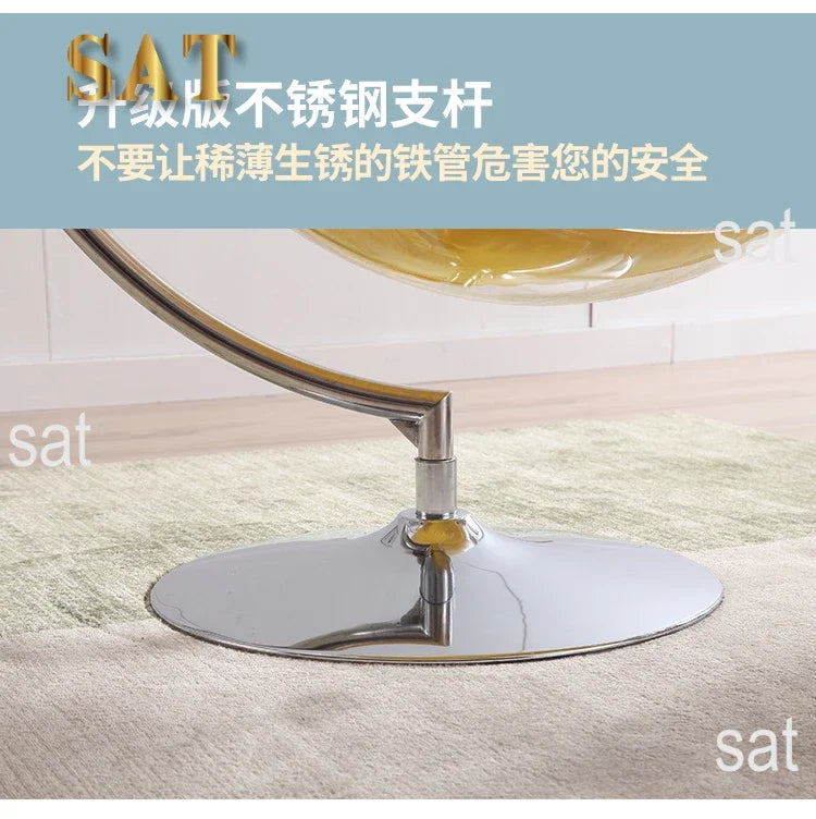 Internet celebrity transparent acrylic hemispherical hanging chair