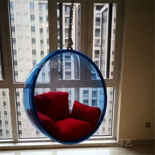 Internet celebrity transparent acrylic hemispherical hanging chair