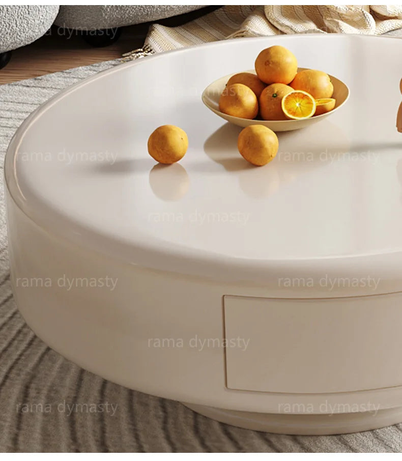 French Round Tea Table Set – Modern Light Luxury Coffee Table