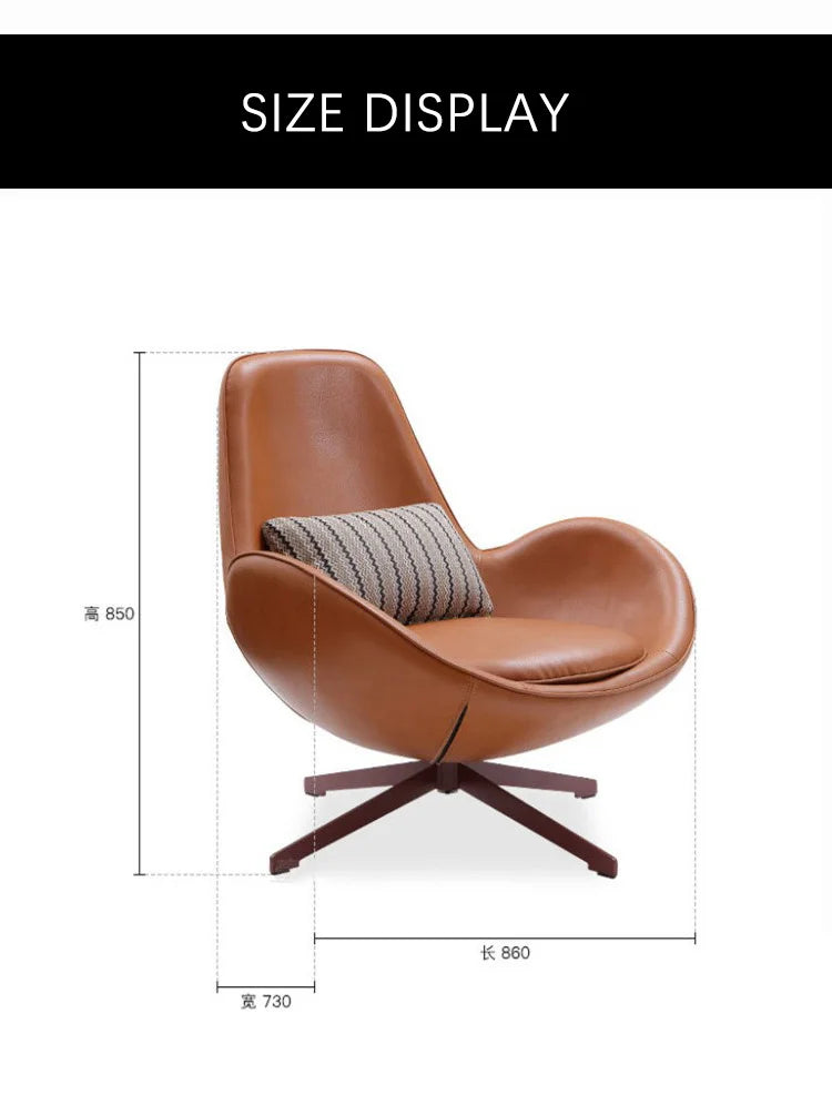 Northern Europe Revolving Egg Chair – Modern Leisure Living Room Seating 🪑✨