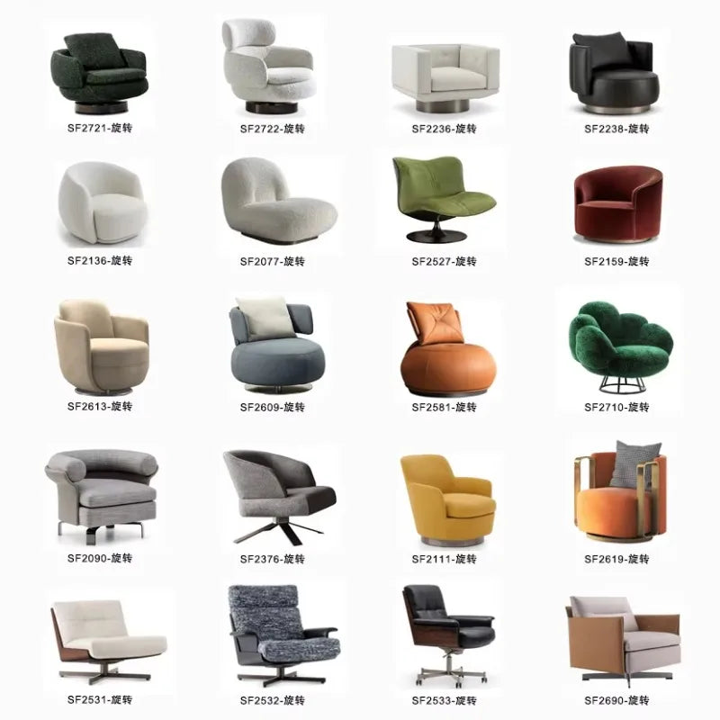 Northern Europe Revolving Egg Chair – Modern Leisure Living Room Seating 🪑✨