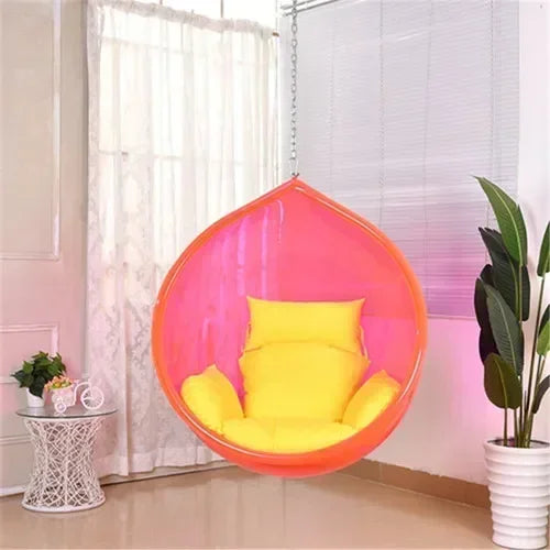 Internet celebrity transparent acrylic hemispherical hanging chair