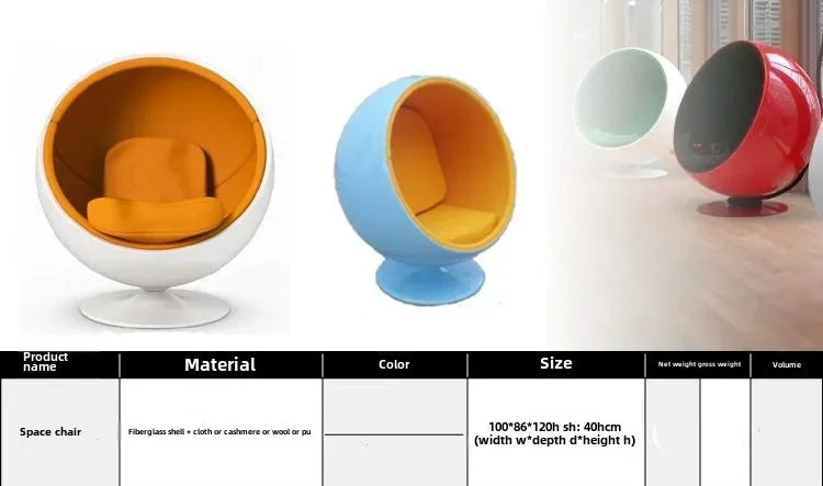 Bubble Egg Recliner Chair – Creative Modern Style Space Ball Music Sofa 🎧🪑