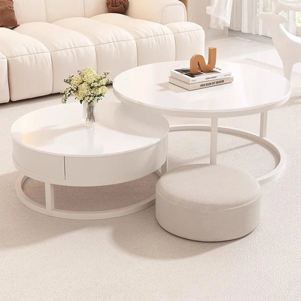 White Luxury Coffee Table – Modern Living Room Design Furniture