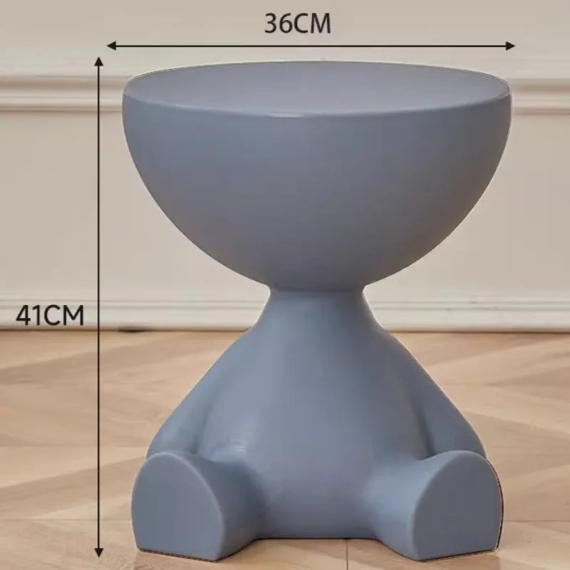 Modern Round Coffee Table –  Multifunctional Night Desk & Cute Living Room Decor ✨