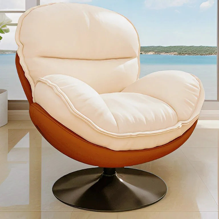 Penguin Hug Egg Chair – Luxury Rotating Lounge Recliner for Living Room 🐧✨