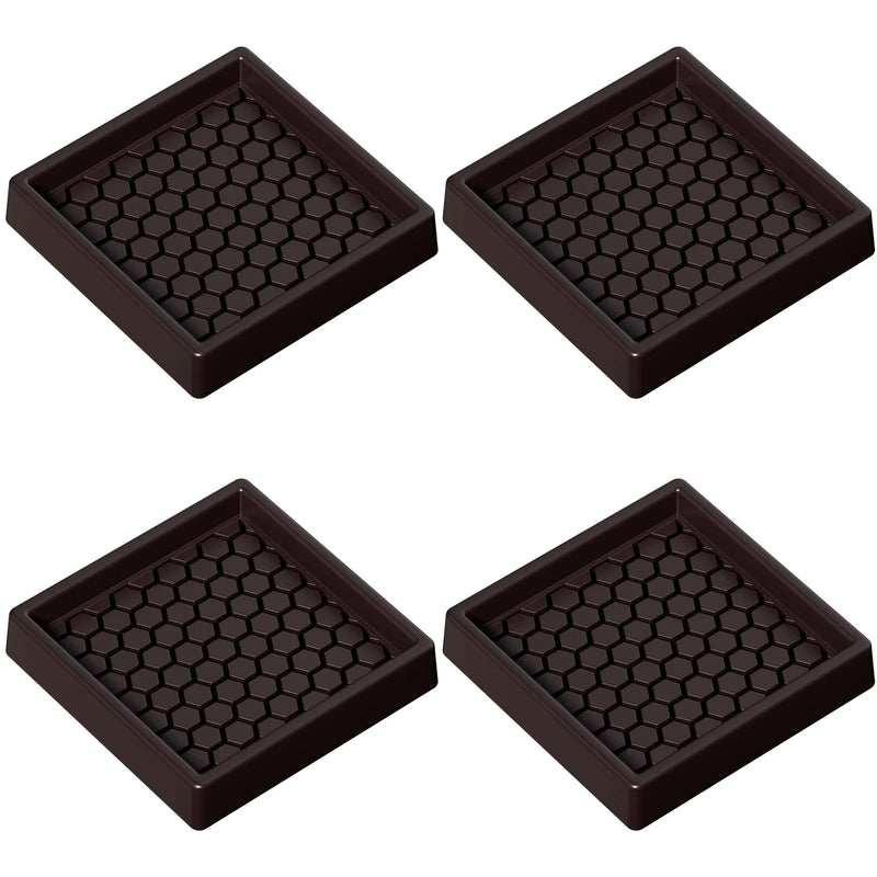 4PCS Non-Slip Rubber Furniture Coaster Pads – Floor Protectors