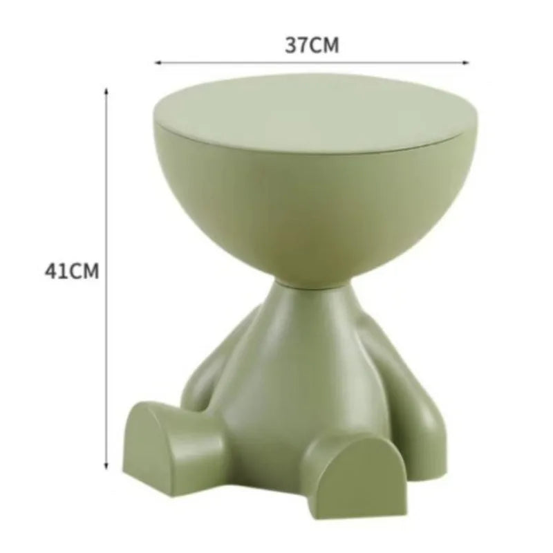 Modern Round Coffee Table –  Multifunctional Night Desk & Cute Living Room Decor ✨