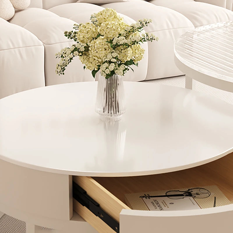 White Luxury Coffee Table – Modern Living Room Design Furniture