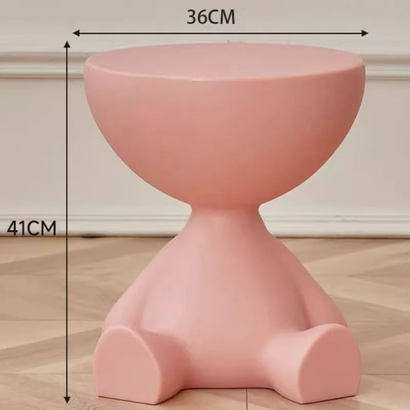 Modern Round Coffee Table –  Multifunctional Night Desk & Cute Living Room Decor ✨