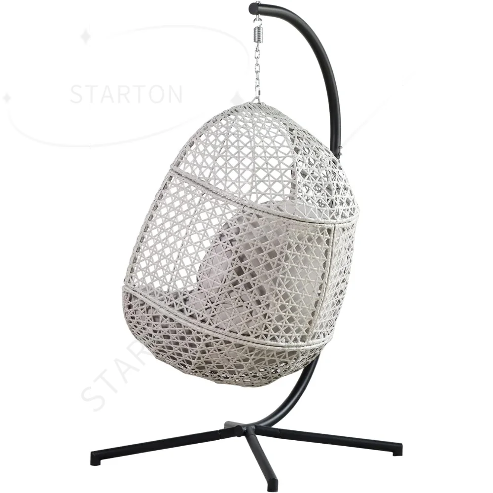 Egg Hammock Chair with Stand – Removable Cushion & Indoor/Outdoor Swing
