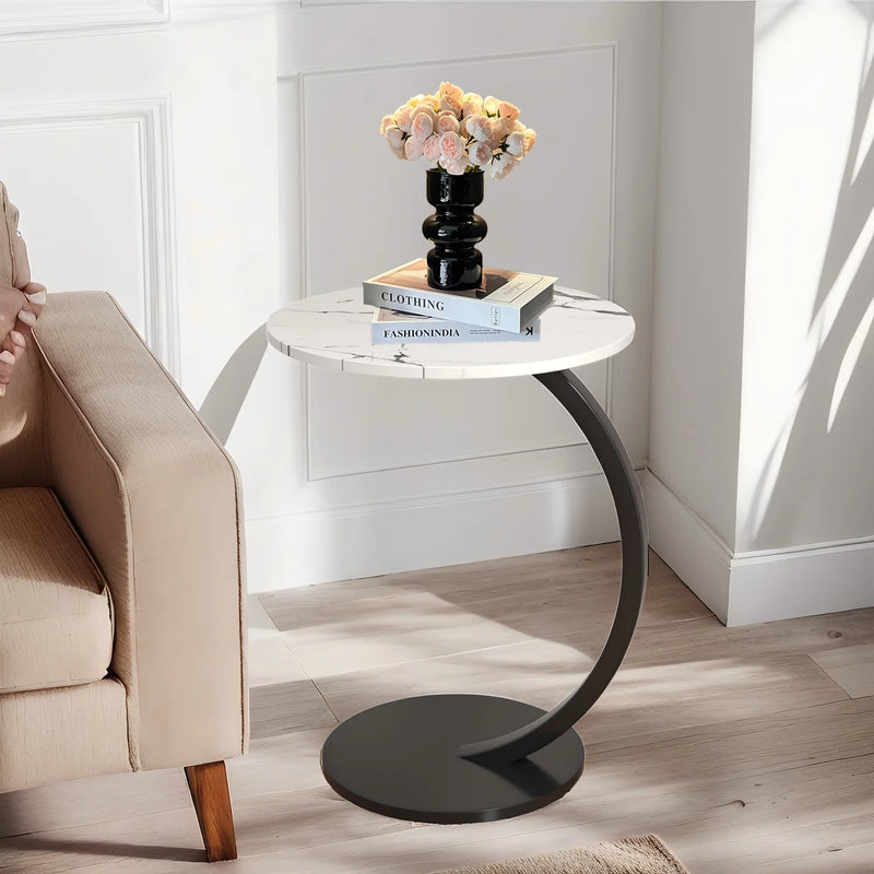 Luxury Round Side Table – Modern Coffee Table, Bedside & Auxiliary Desk