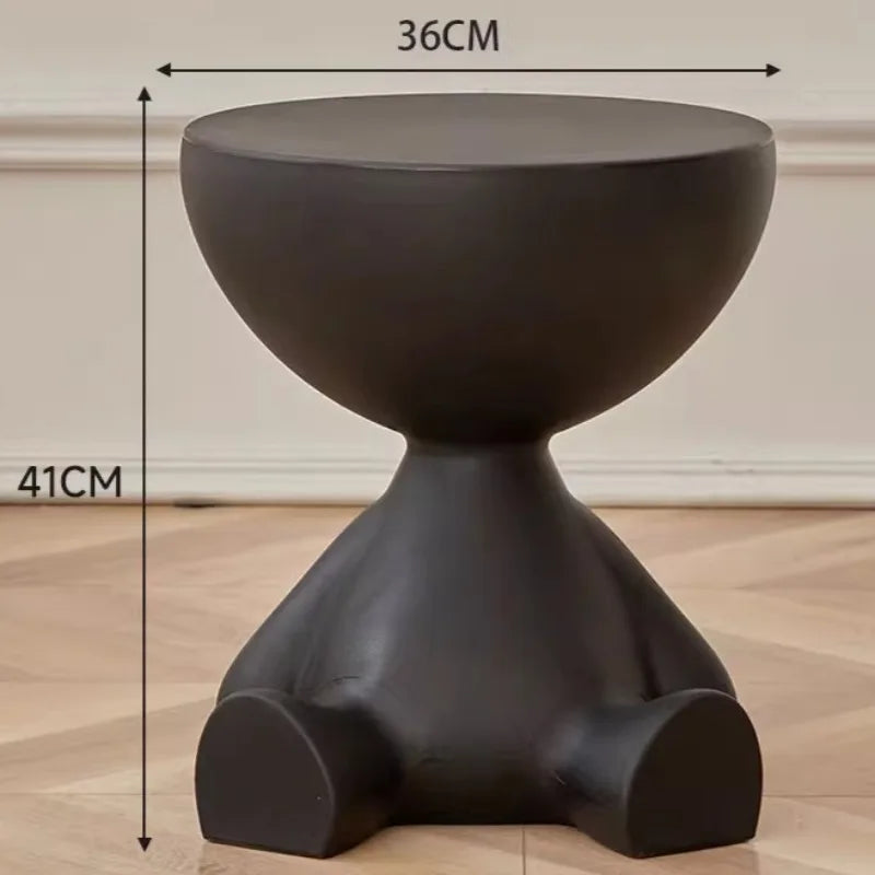 Modern Round Coffee Table –  Multifunctional Night Desk & Cute Living Room Decor ✨