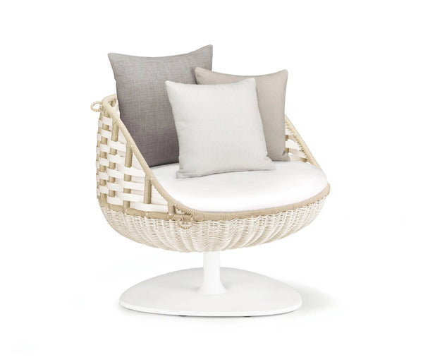 Wicker Hanging Egg Swing Basket Chair with Cushion and Stand
