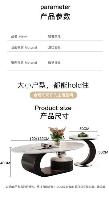 Antique Glamour Coffee Table – Modern Luxury Asian Design Living Room Furniture ✨