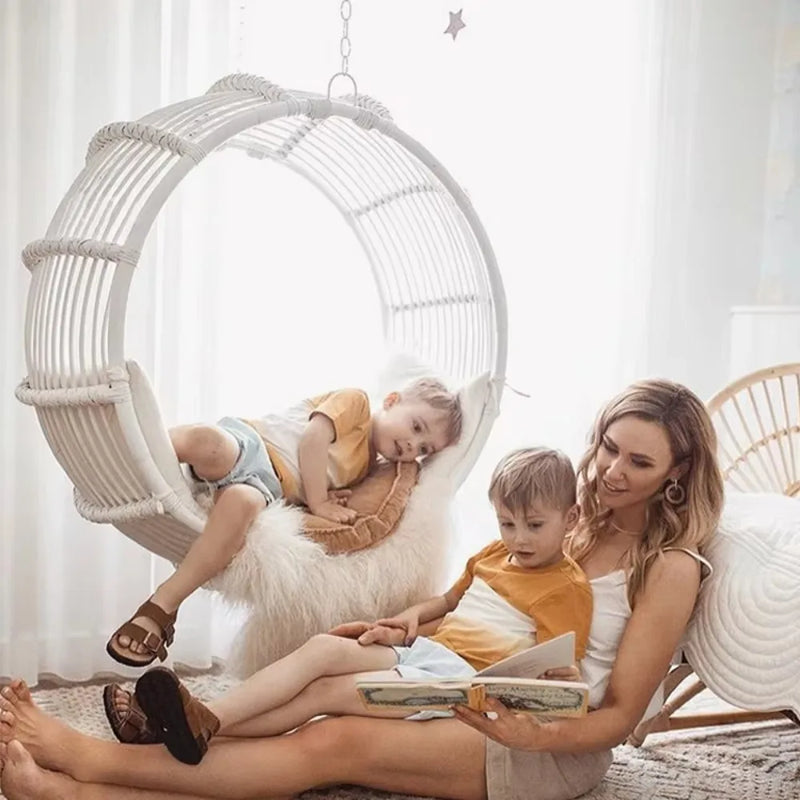 Outdoor Terrace Rattan Hanging Chair Courtyard Homestay Hanging Chair Swing