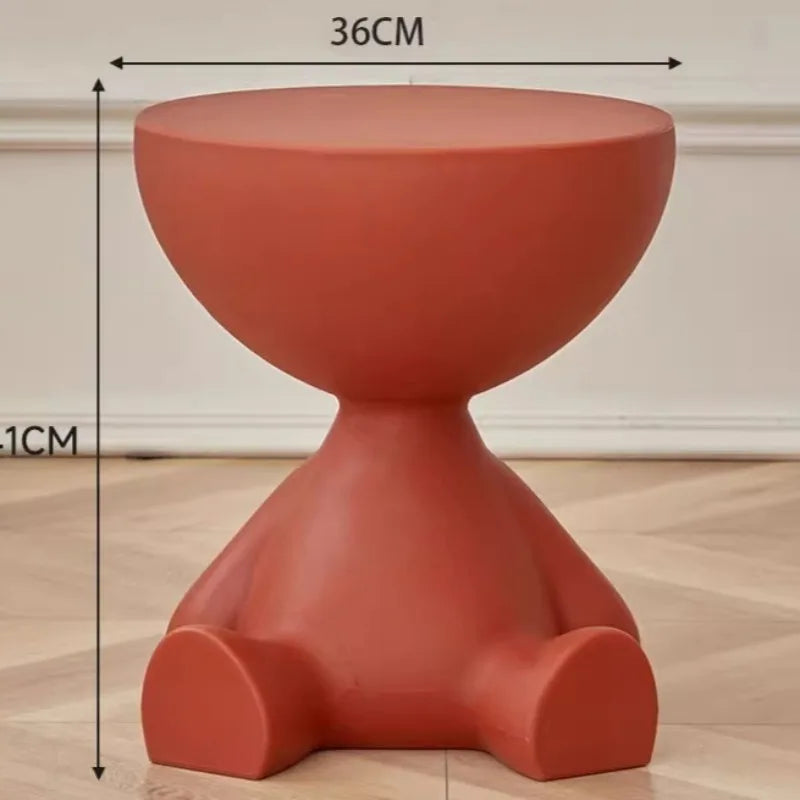 Modern Round Coffee Table –  Multifunctional Night Desk & Cute Living Room Decor ✨