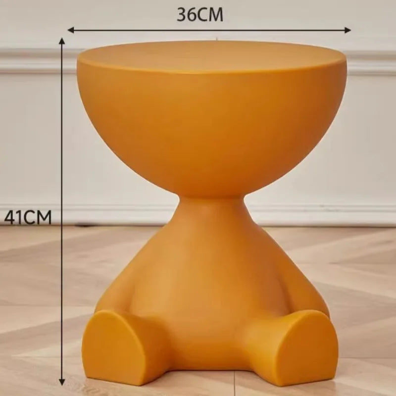 Modern Round Coffee Table –  Multifunctional Night Desk & Cute Living Room Decor ✨