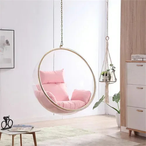 Internet celebrity transparent acrylic hemispherical hanging chair