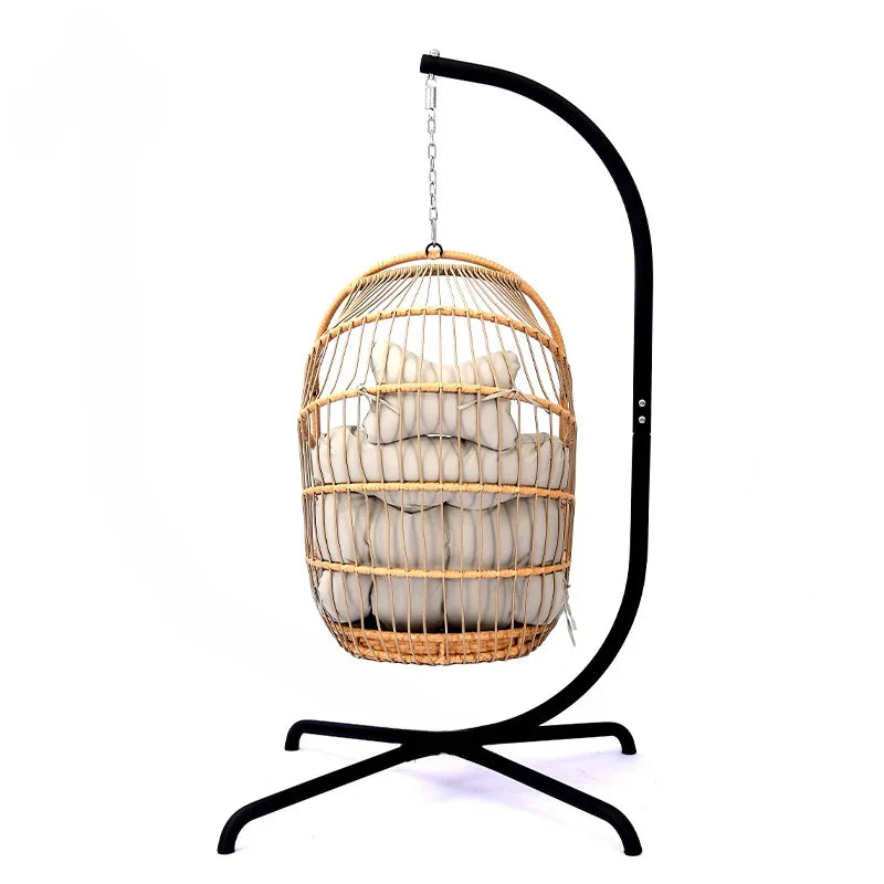 Two-Seater Patio Swing with Cup Holders | Double Swing Chair Outdoor Garden Furniture