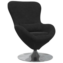 Black Velvet Egg Chair – Modern Retro Lounge Seat for Living Room & Bedroom 🖤✨