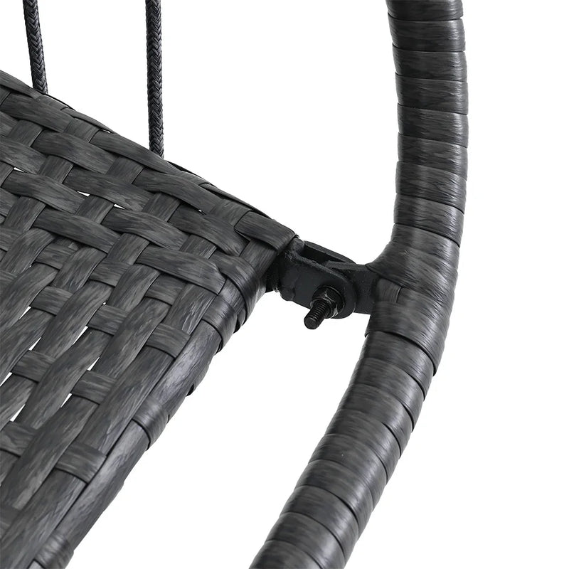 Woven Hanging Egg Chair with Stand & Cushions – Indoor/Outdoor Leisure Swing 🪶✨