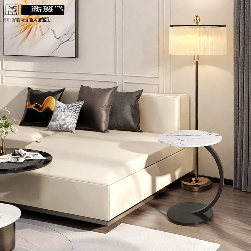 Luxury Round Side Table – Modern Coffee Table, Bedside & Auxiliary Desk