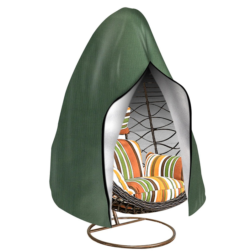 Waterproof Hanging Egg Chair Cover Outdoor with Zipper & Buckle