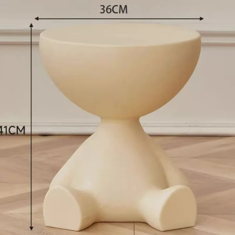 Modern Round Coffee Table –  Multifunctional Night Desk & Cute Living Room Decor ✨