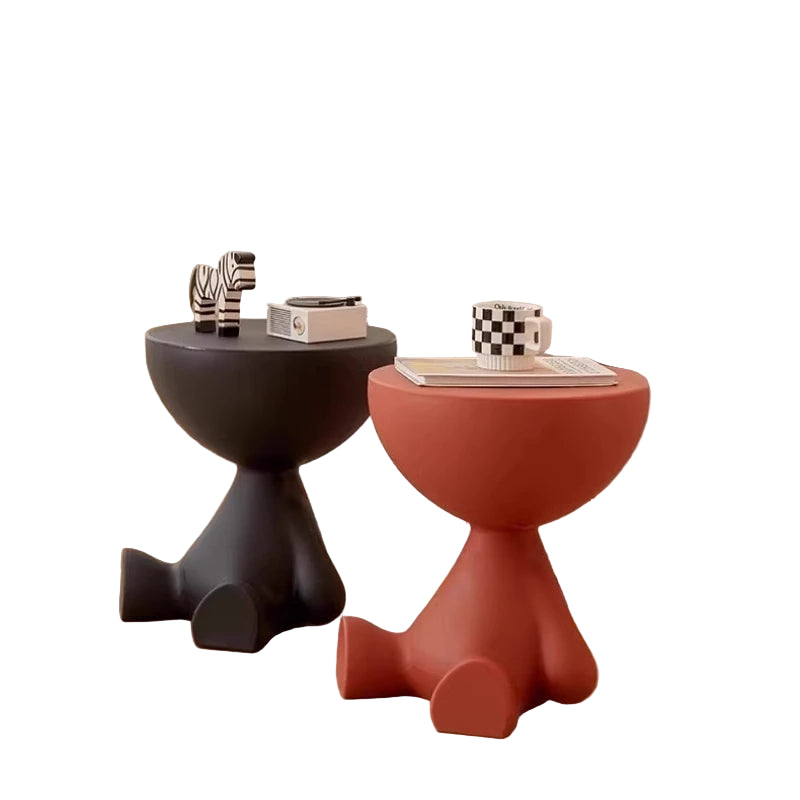 Modern Round Coffee Table –  Multifunctional Night Desk & Cute Living Room Decor ✨