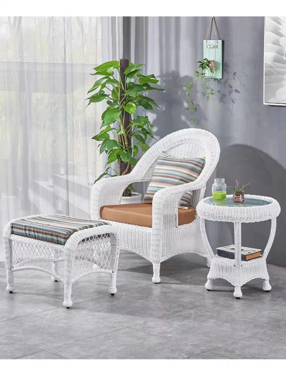 Outdoor popular wicker rattan outdoor furniture set garden sofa chair