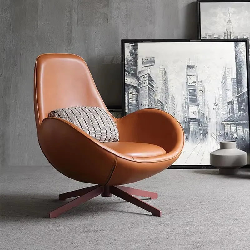Northern Europe Revolving Egg Chair – Modern Leisure Living Room Seating 🪑✨
