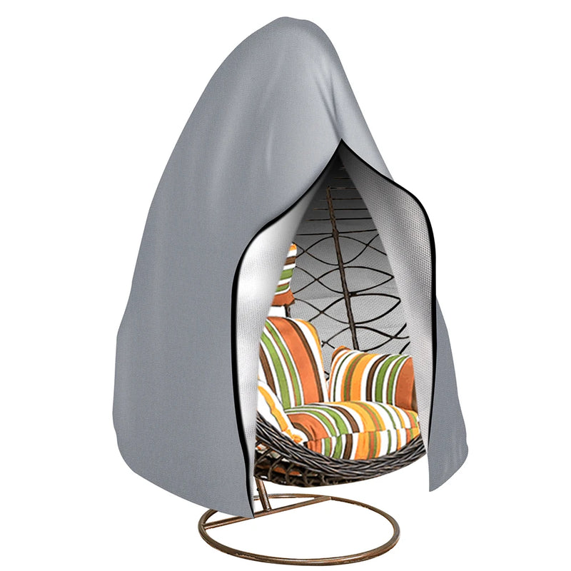 Waterproof Hanging Egg Chair Cover Outdoor with Zipper & Buckle