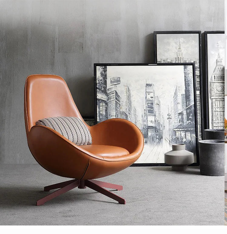 Northern Europe Revolving Egg Chair – Modern Leisure Living Room Seating 🪑✨